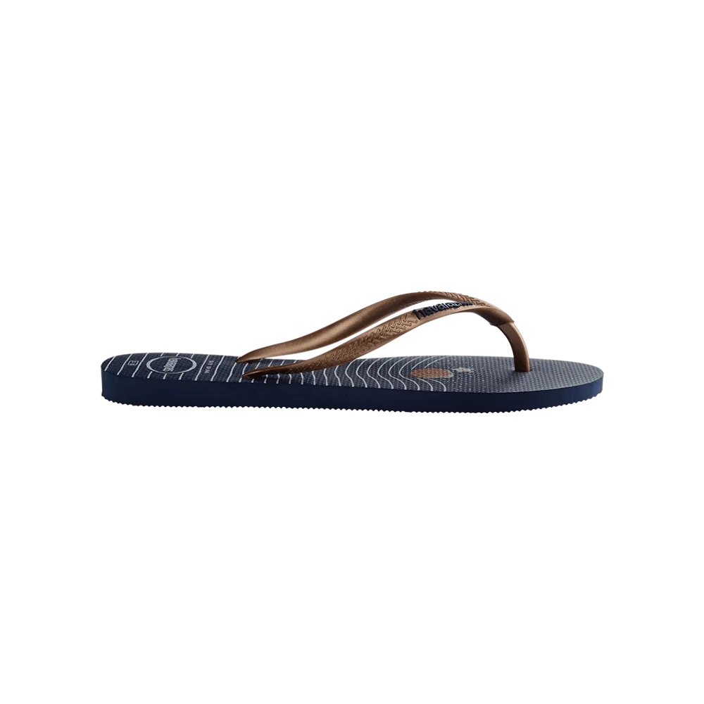 Slim Nautical Flip Flops