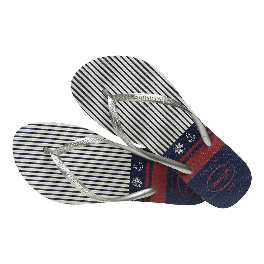 Slim Nautical Flip Flops