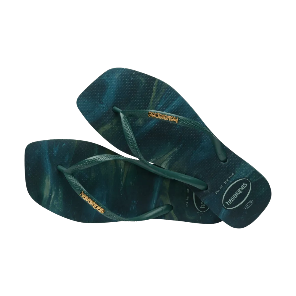 Slim Square Trendy Flip Flops