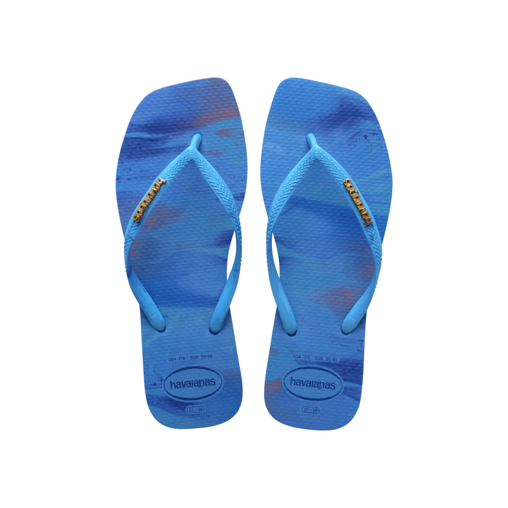 Slim Square Trendy Flip Flops