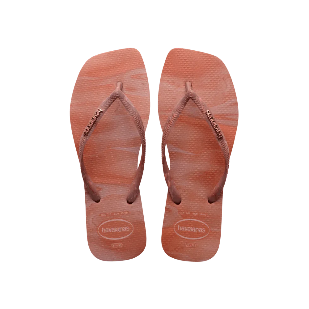 Slim Square Trendy Flip Flops