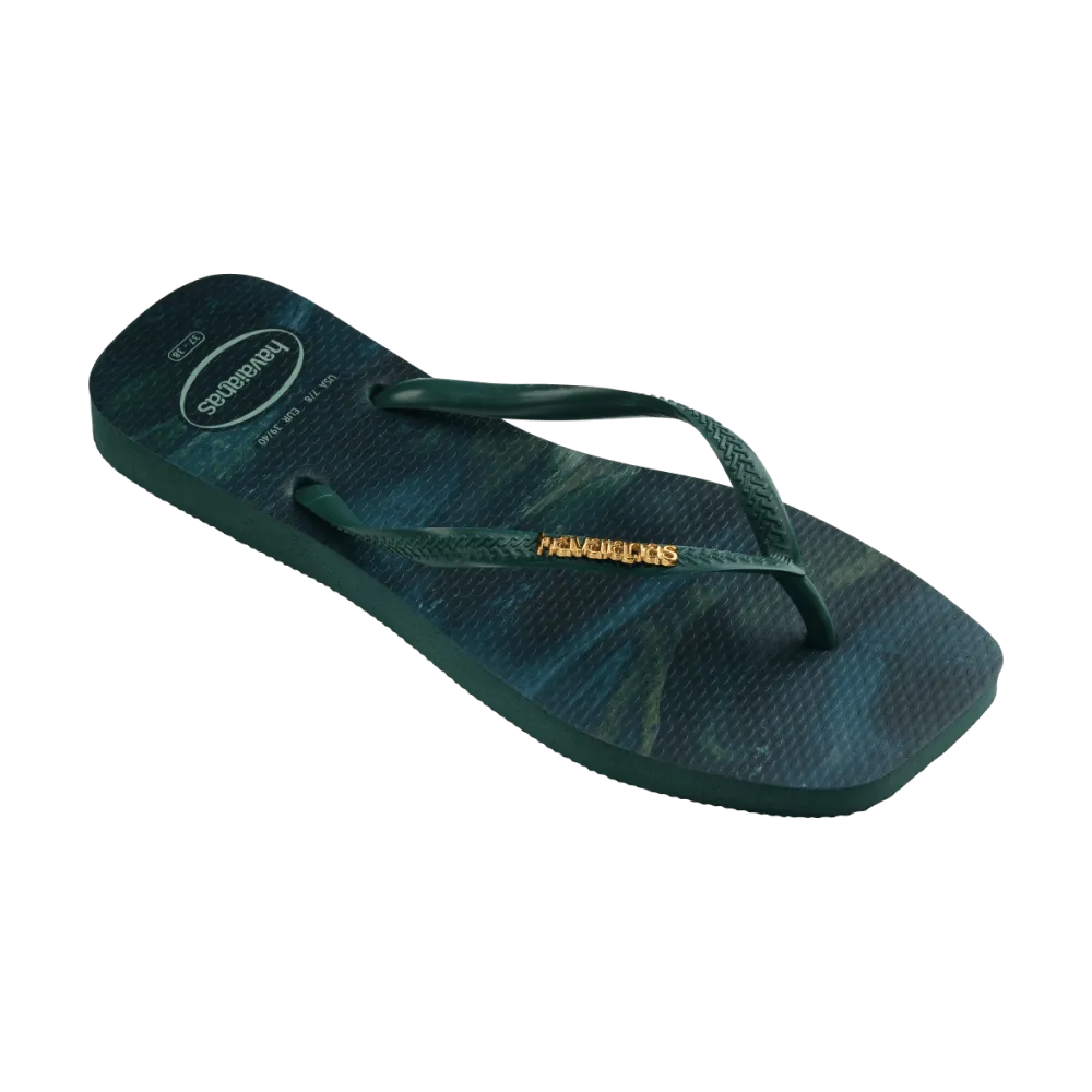Slim Square Trendy Flip Flops