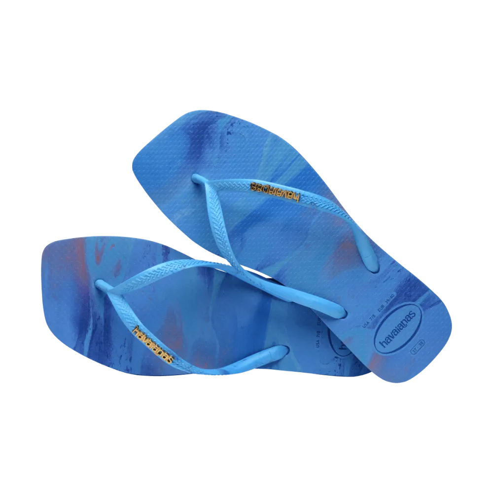 Slim Square Trendy Flip Flops