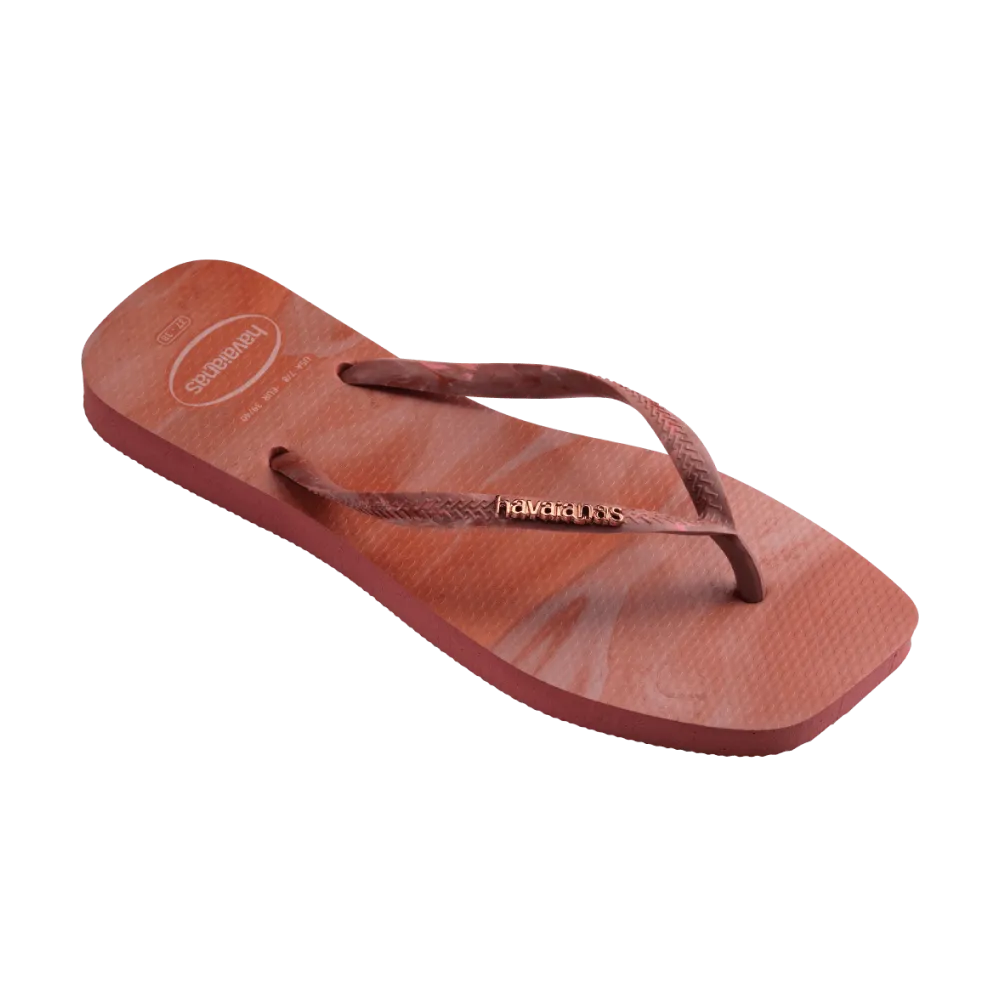 Slim Square Trendy Flip Flops