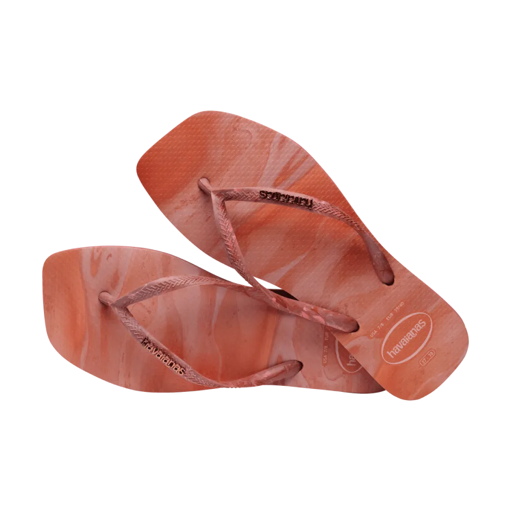 Slim Square Trendy Flip Flops