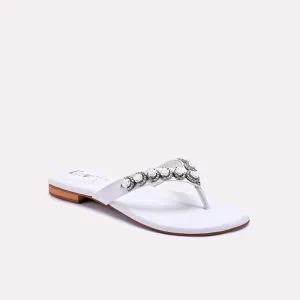 Solace White Fancy Flip Flops 0412492