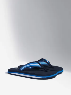 SOLEPLAY Navy Colour-Blocked Flip-Flop