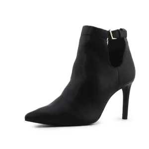 Stradivarius Buckle Straps Stilettos Heels Ankle Boots | 100% Authentic Leather
