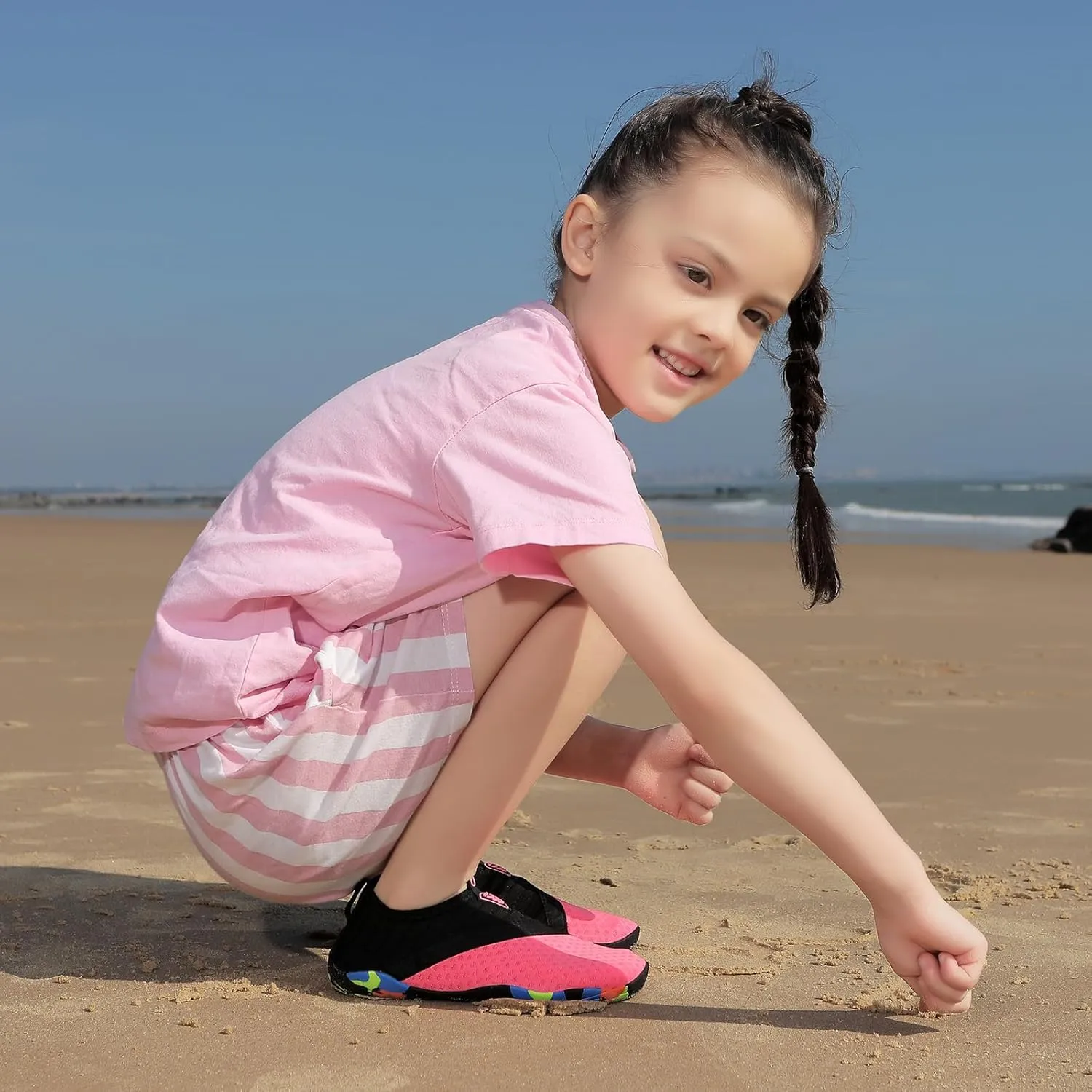 Water Shoes for Toddler Kids Boys Girls Barefoot Aqua Socks Quick-Dry Beach Swim Outdoor Sports Shoes
