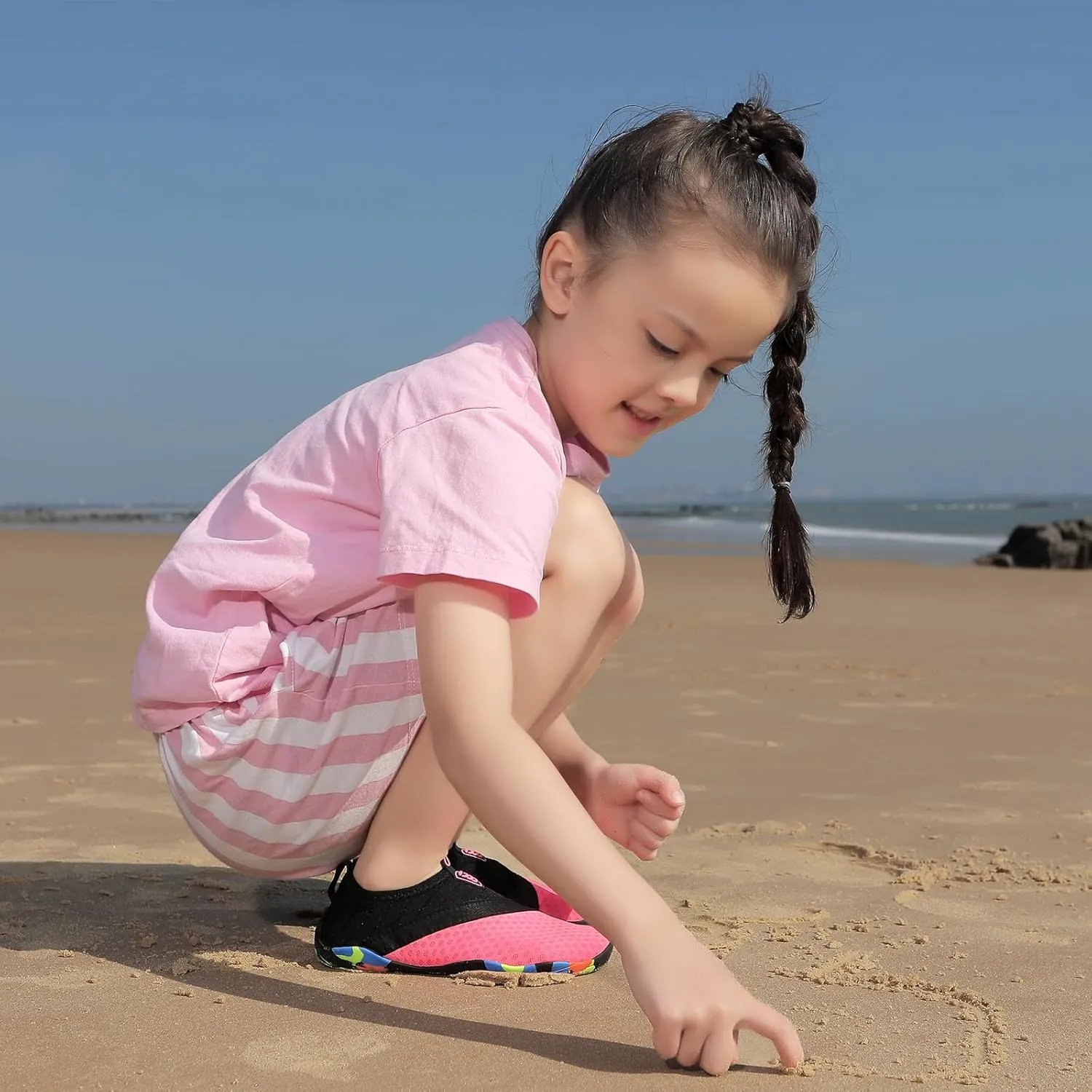 Water Shoes for Toddler Kids Boys Girls Barefoot Aqua Socks Quick-Dry Beach Swim Outdoor Sports Shoes