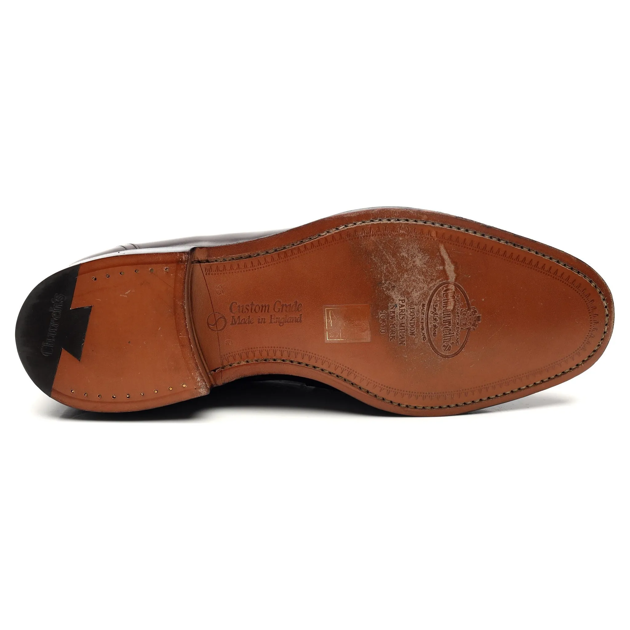 'Widnes' Burgundy Leather Loafers UK 9.5 G