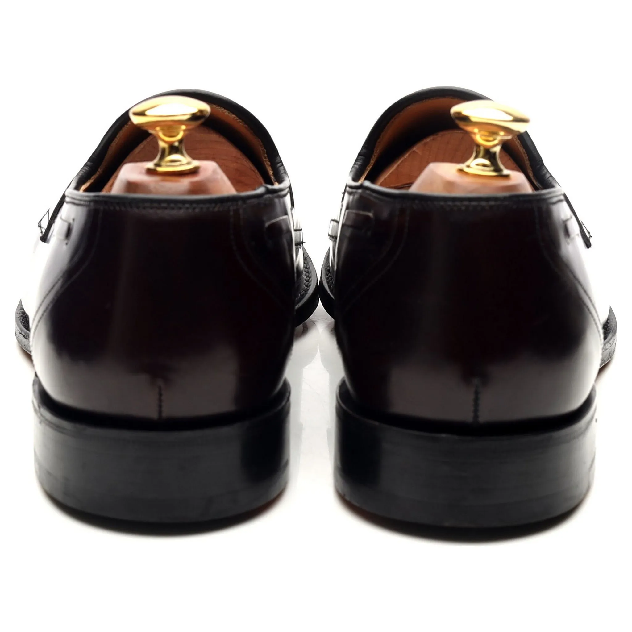 'Widnes' Burgundy Leather Loafers UK 9.5 G