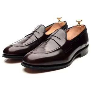 'Widnes' Burgundy Leather Loafers UK 9.5 G