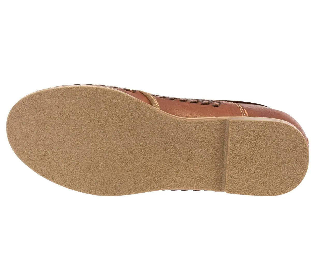 Womens Authentic Huaraches Real Leather Lace Up Sandals Cognac - #1991