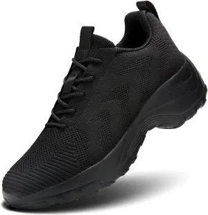 Womens Walking Shoes Arch Support Non Slip Work Lace up Sneakers Breathable Lightweight Comfort Wedge Platform