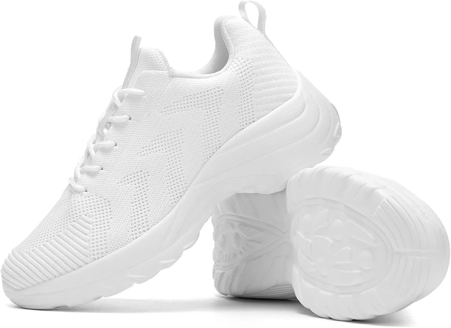Womens Walking Shoes Arch Support Non Slip Work Lace up Sneakers Breathable Lightweight Comfort Wedge Platform