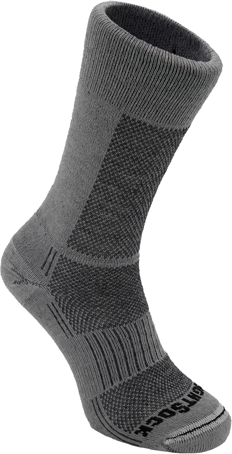 Wrightsock Merino Coolmesh II Crew Hiking Socks for Men and Women ?C Eco-Friendly Anti Blister Socks - American Made