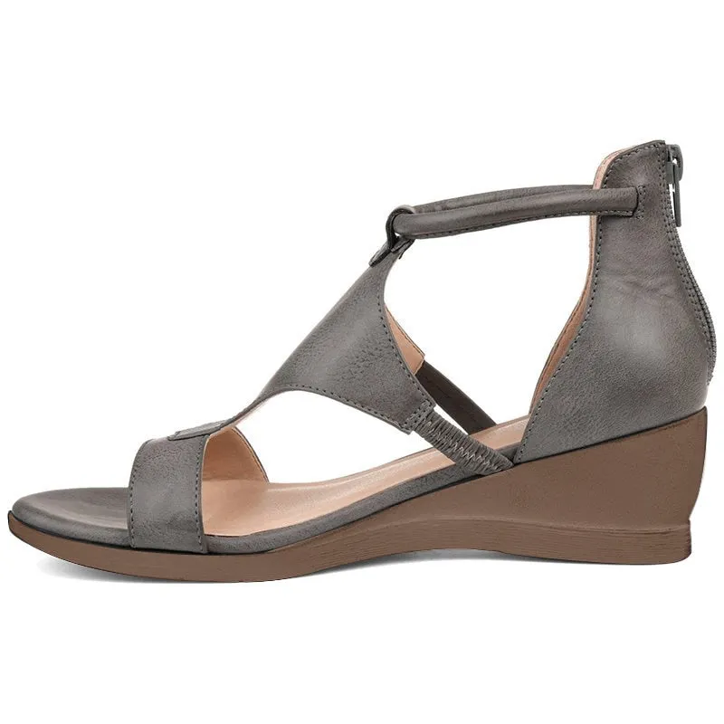 Yeknu Women Sandals New Wedges Shoes Woman Rome Vintage Sandal Ladies Gladiator Open Toe Platform Casual Summer Female Shoe Fashion
