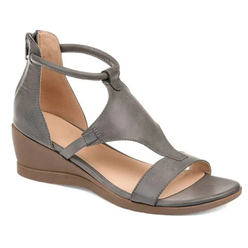 Yeknu Women Sandals New Wedges Shoes Woman Rome Vintage Sandal Ladies Gladiator Open Toe Platform Casual Summer Female Shoe Fashion